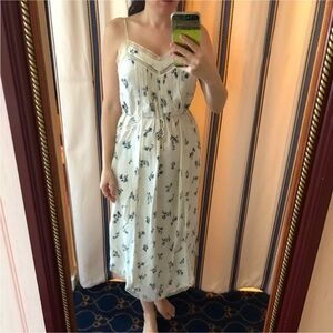 Zimmermann floral August silk lace slip dress